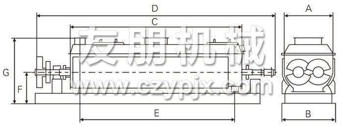 空心槳葉干燥機結構示意圖